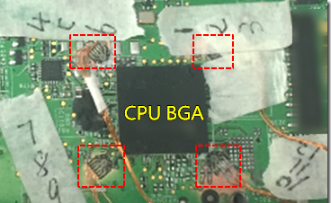 BGA錫裂，使用應(yīng)變片(Strain Gauge)量測(cè)電路板到底哪個(gè)環(huán)節(jié)產(chǎn)生較大變形量