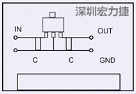 圖3：降壓電路的PCB設(shè)計示例。