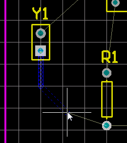  圖26 手動布線檢查文檔工作區(qū)底部的層標簽。