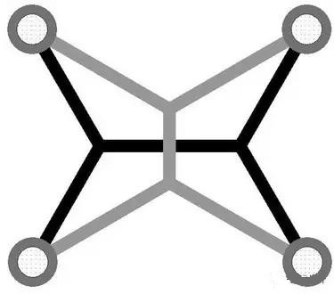 灰色Steiner樹(shù)不是最優(yōu)的，但黑色Steiner樹(shù)是最優(yōu)的。